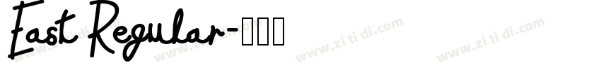 East Regular字体转换